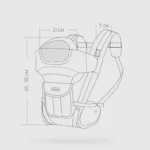Ерго-рюкзак з регульованою спинкою EBC-24 - Зображення 9