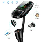 FM-трансмітер модулятор Sebeks C85 QC3.0 швидка зарядка - Зображення 4