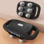 Масажер перкусійний з шістьма голівками портативний JZ-AMQ-01 - Зображення 2