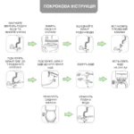 Біде-насадка з двома режимами універсальна