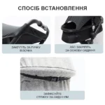 Дощовик для дитячої коляски з вікном універсальний - Зображення 5