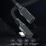 Кабель подовжувач Type-C 240Вт USB 3.2 кутовий
