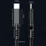 Кабель Type-C 240Вт USB 3.2 прямий